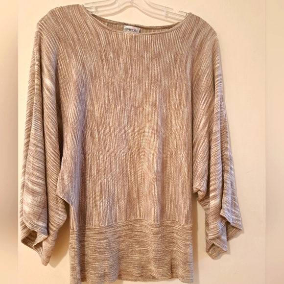 Chico's dolman wide sleeve lightweight pull on top - Picture 1 of 4